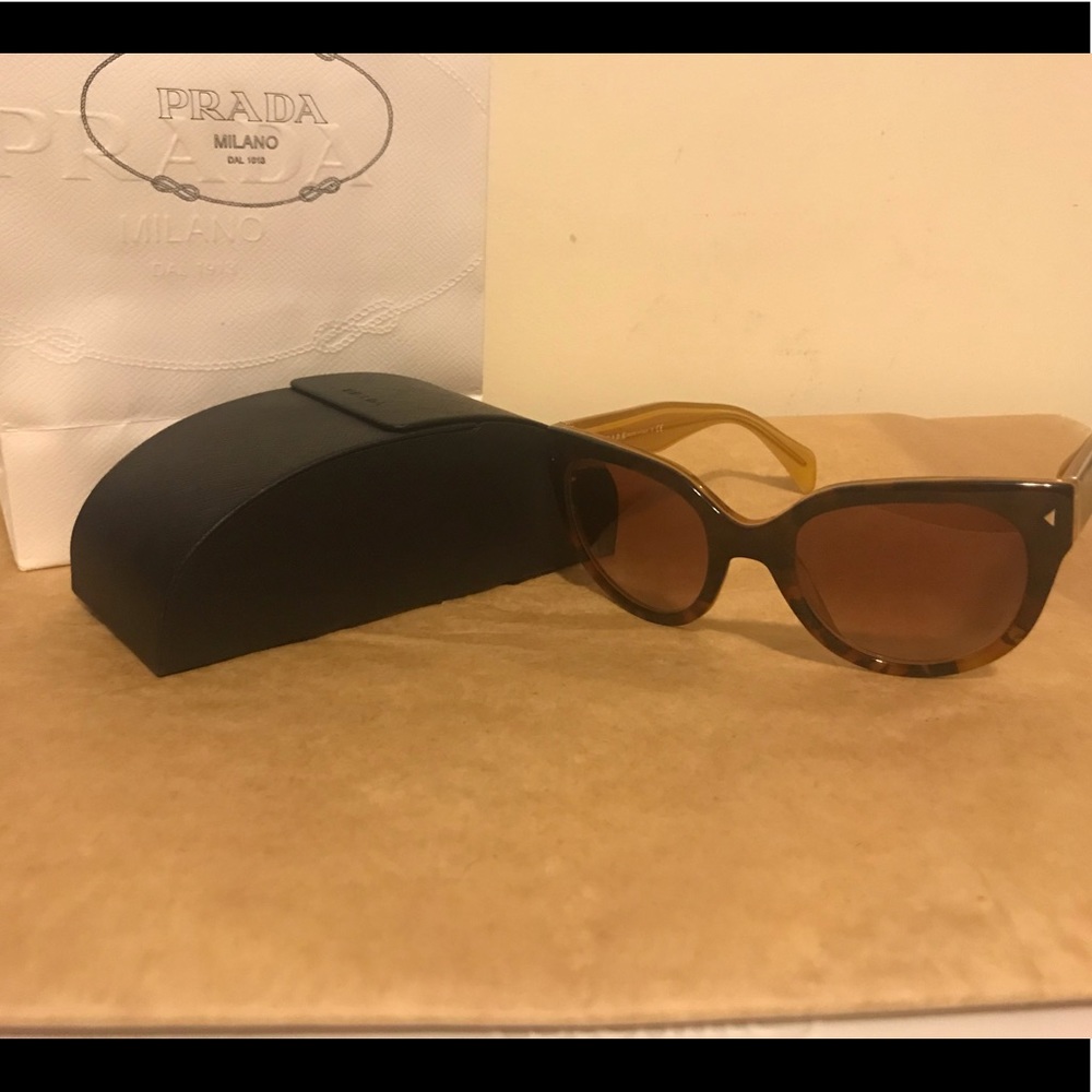 % Authentic Brown Prada Sunglasses - image 2